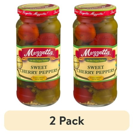 (2 Pack) Mezzetta Sweet Cherry Peppers  16.0 FL OZ