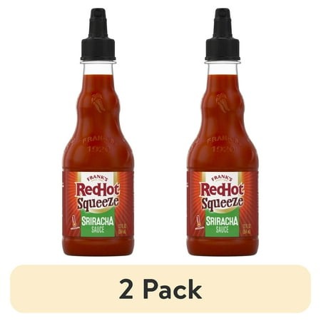 (2 Pack) Frank S RedHot Sriracha Squeeze Hot Sauce  12.0 Fl Oz