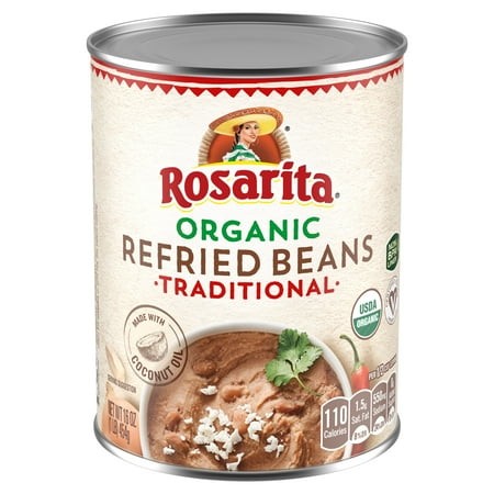 Rosarita Organic Refried Beans Canned Beans - 16 Oz (Packaging May Vary)