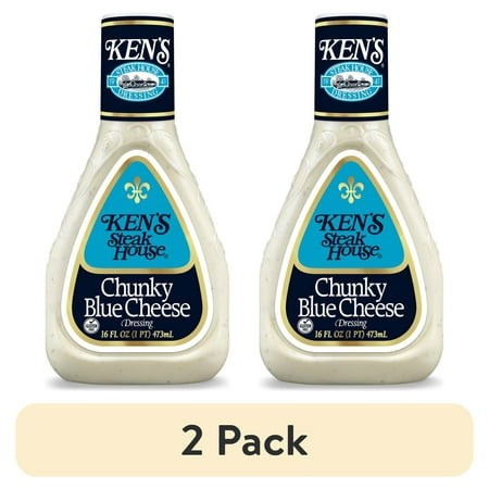 (2 Pack) Ken S Steak House® Chunky Blue Cheese Salad Dressing 16 Fl Oz
