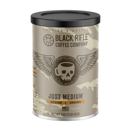Black Rifle Coffee Company Just Medium™  Medium Roast  Ground Coffee Canister  16oz