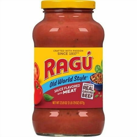 Ragu Old World Style Sauce Flavored with Meat  Made with Olive Oil  Perfect for Italian Style Meals at Home  24 Oz - Pack of 2