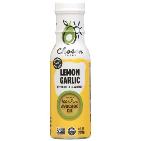 Pack of 2 Chosen Foods Lemon Garlic Dressing and Marinade  8 Oz (Package May Vary)