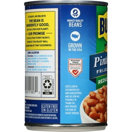 Bush S Reduced Sodium Pinto Beans - 16oz