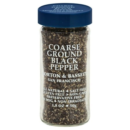 Pack of 2 Morton & Bassett Coarse Ground Black Pepper  1.8 Oz (Package May Vary)