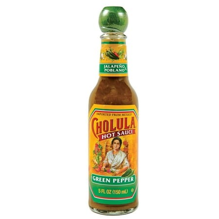 Pack of 2 Cholula Green Pepper Hot Sauce  5 Oz (Package May Vary)