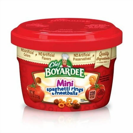 Chef Boyardee Mini-Bites Spaghetti Rings & Meatballs  7.5 Oz - Pack of 2
