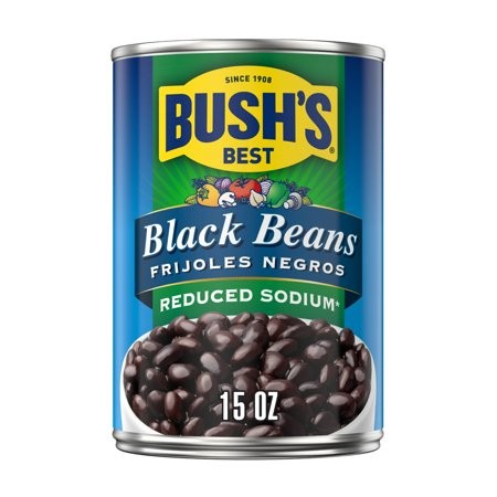 2X-Bush S Reduced Sodium Black Beans  15 Oz Can