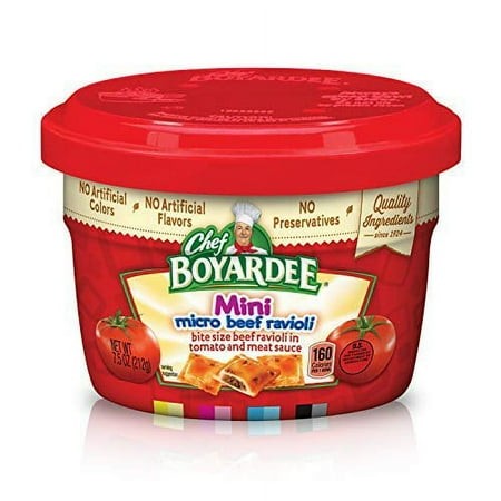 Chef Boyardee Micro Mini Beef Ravioli  7.5 Oz