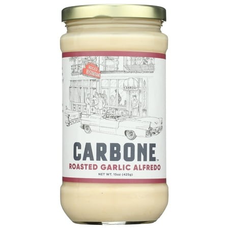 Pack of 6  Carbone Roasted Garlic Alfredo Pasta Sauce  15 Oz