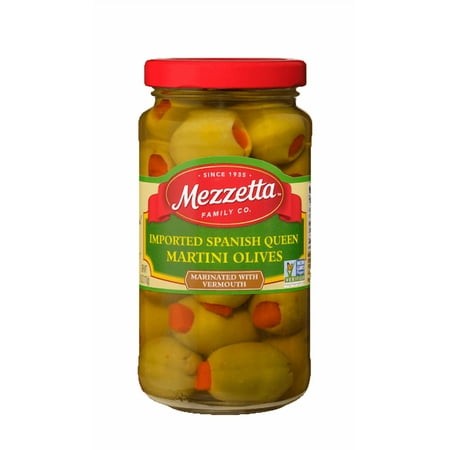 Pack of 6  Mezzetta Imported Spanish Queen Martini Olives  10 Oz