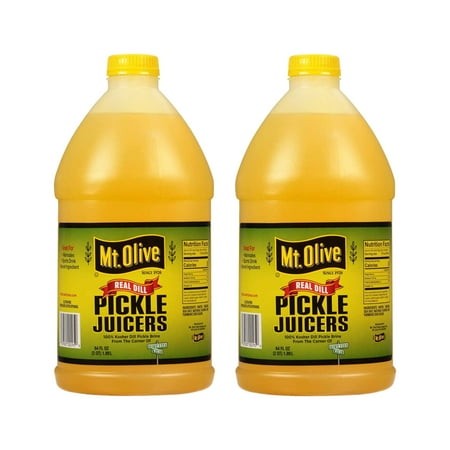 Mt. Olive Pickle Juice  Kosher Dill Pickle Brine  64 Oz (Pack of 2)