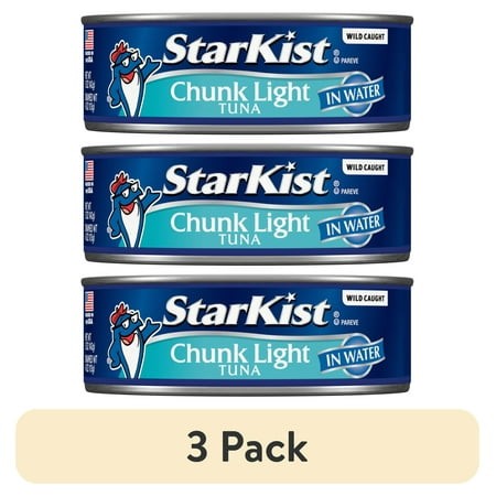 (3 Pack) StarKist Chunk Light Tuna in Water 5 Oz Can