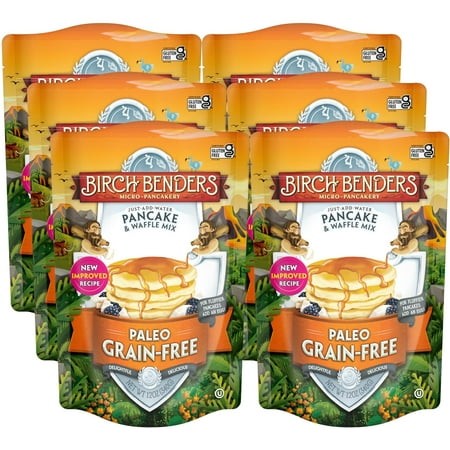 Paleo Pancake and Waffle Mix by   Made with Cassava  Coconut  Almond Flour  Just Add Water  12 Ounce (Pack of 6)
