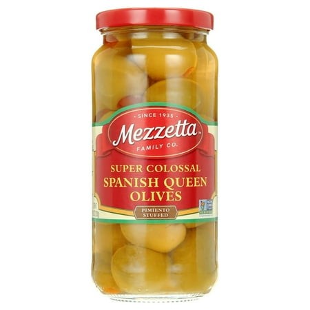 2 Pack Mezzetta Super Colossal Spanish Queen Green Olives Pimiento Stuffed