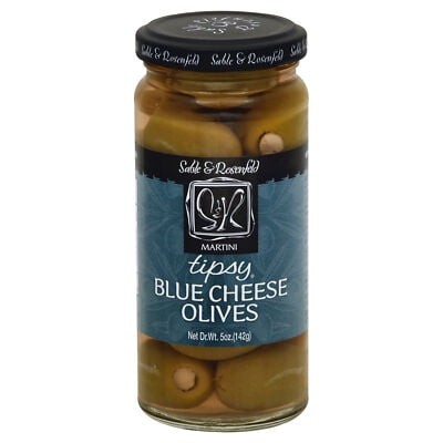 Sable & Rosenfeld Tipsy Olive Stuffed Blue Cheese 5 Oz (Pack of 6)