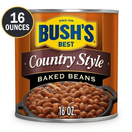 4x-Bush S Country Style Baked Beans  Canned Beans  16 Oz Can