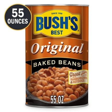 4x-Bush S Original Baked Beans  Canned Beans  55 Oz Can