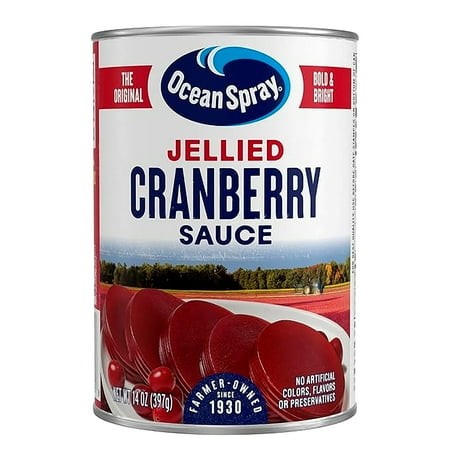 Ocean Spray Jellied Gluten Free Cranberry Sauce  14 Ounce Can(pack of 2)