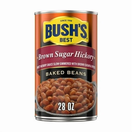 2x-Bush S Brown Sugar Hickory Baked Beans  Canned Beans  28 Oz Can