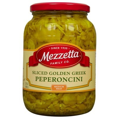 Mezzetta Golden Greek Deli Sliced Pepperoncini 32 Oz (Pack of 6)