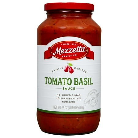 Pack of 4 Mezzetta Family Recipes Tomato Basil Pasta Sauce - 25 Oz - Package May Vary