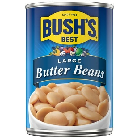Pack of 4 Bush S Best Large Butter Beans - 16 Oz - Package May Vary