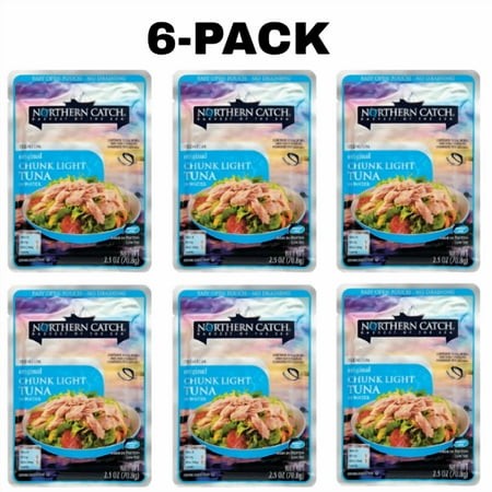 Northern Catch Original Chunk Light Tuna in Water Pouch  2.5 Oz 6-Pack