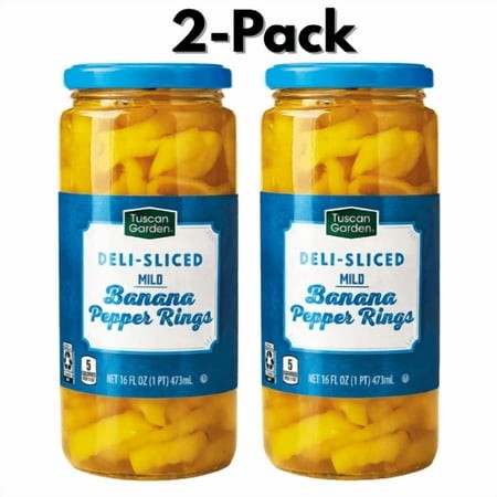 Tuscan Garden Mild Deli-Sliced Banana Pepper Rings  16 Fl Oz