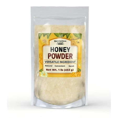 Unpretentious Honey Powder  Sweet & Natural  Cooking & Baking  Convenient 16 Ounce