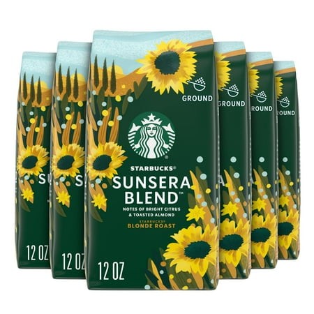 (6 Pack) Starbucks Sunera Blend  Light Roast Ground Coffee  12 Oz