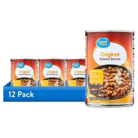 (12 Pack) Great Value Original Baked Beans  15 Oz Can