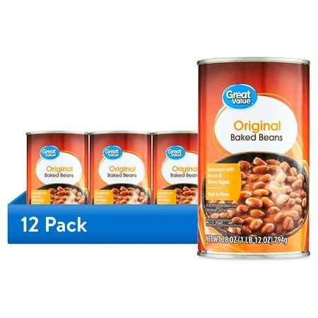 (12 Pack) Great Value Original Baked Beans  28 Oz