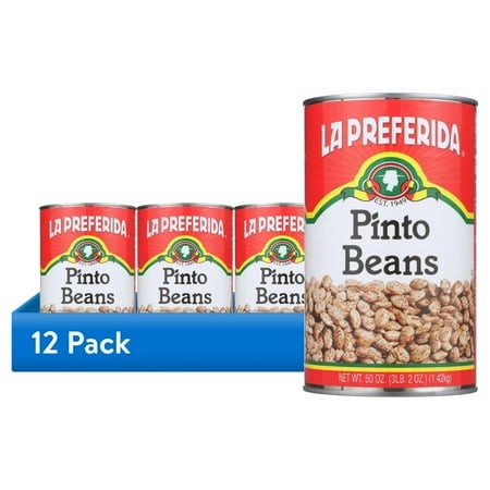 (12 Pack) La Preferida Pinto Beans  50 Oz  Can