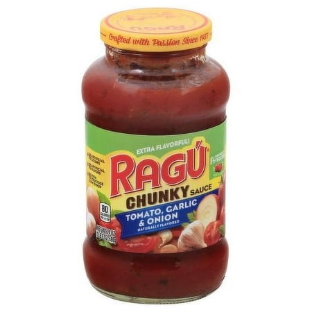 Ragu Chunky Pasta Sauce Tomato Garlic & Onion Jar