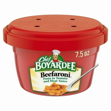 Chef Boyardee Beefaroni  Pasta in Tomato and Meat Sauce Microwavable Meal 7.5 Oz Bowl (Pack of 5)