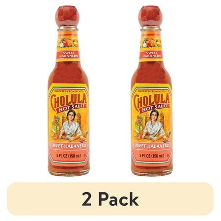 (2 Pack) Cholula Kosher Sweet Habanero Hot Sauce  5.0 Fl Oz Bottle