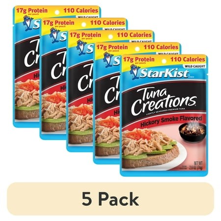 (5 Pack) StarKist Tuna Creations  Hickory Smoked  17g Protein  2.6 Ounce Pouch