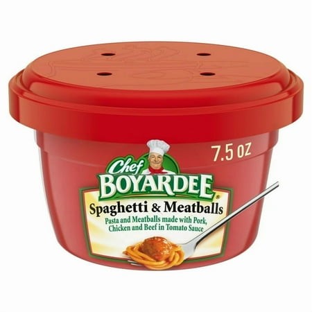 Chef Boyardee Spaghetti and Meatballs in Tomato Sauce Microwavable Meal 7.5 Oz Bowl (Pack of 5)