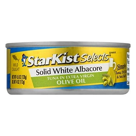 StarKist E.V.O.O. Solid White Albacore Tuna in Extra Virgin Olive Oil - 4.5 Oz Can Pack of 1