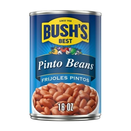 (3 Pack) Bush S Canned Pinto Beans  Canned Beans  16 Oz Can