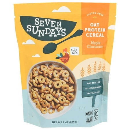 Seven Sundays Cereal Oat Protein Maple Cinnamon 8 Oz Pack of 6