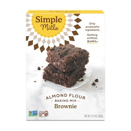 Simple Mills Almond Flour VTF5 Baking Mix  Chocolate Brownie Mix - Gluten Free  Plant Based  12.9 Ounce (Pack of 1)
