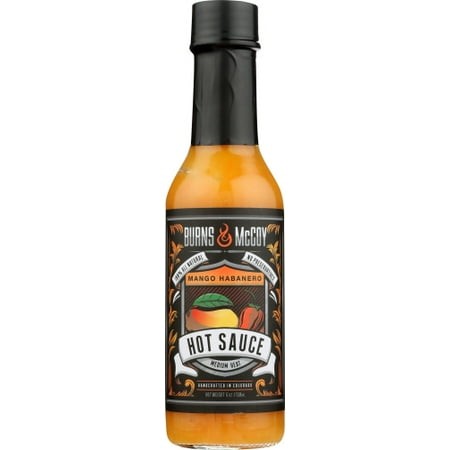 Burns and McCoy Hot Mango Habanero Sauce 5 Fl Oz (Pack of 12)