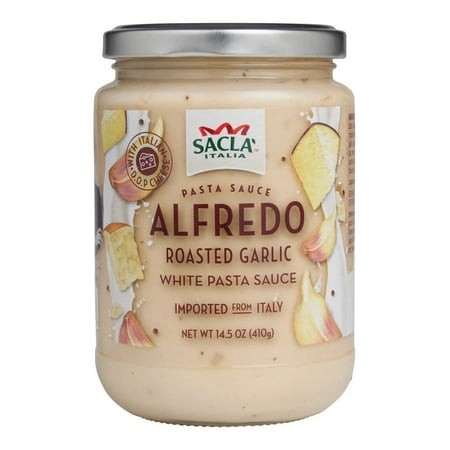 Sacla Sauce Alfredo Roasted Garlic 14.5 Oz (Pack of 6)