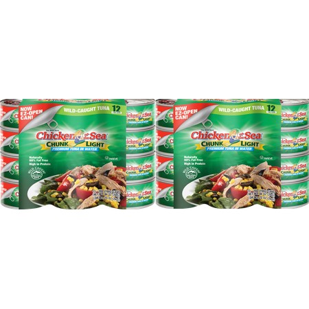 Chicken of the Sea Premium Chunk Light Tuna in Water  7 Oz  24 Ct
