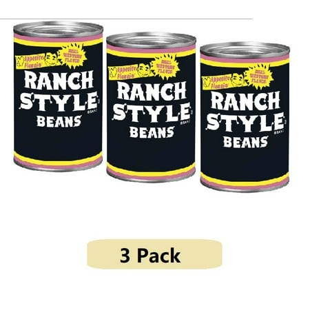 (3 Pack) Ranch Style Canned Pinto Beans  Real Western Flavor  15 Oz
