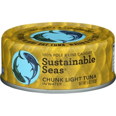 (Pack of 12) Sustainable Seas Tuna Light Chunk in Water 5 Oz
