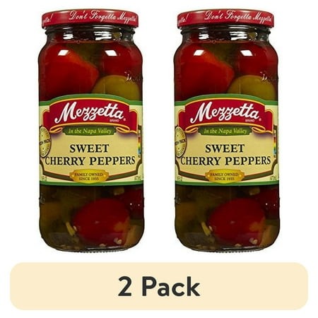 (2 Pack) Mezzetta Sweet Cherry Peppers  16 Oz