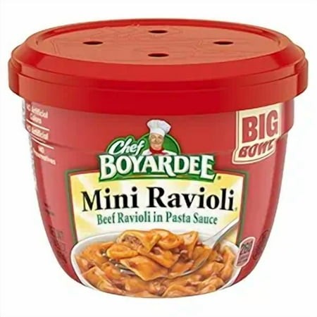 Chef Boyardee Mini Ravioli  Beef Ravioli in Pasta Sauce  14.5 Oz
